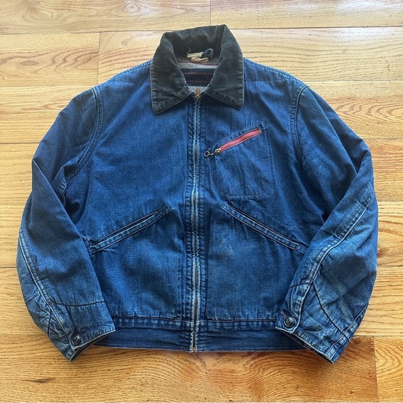 Casey Jones Other - Vintage  Blanket  Lined Denim Men’s Chore Jacket Detroit Style Size 40
